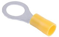 KKO-10Y/5 Konektor oczkowy w izolacji żółtej - oczko 10mm, przekrój przewodu 4-6mm2 - kpl. 5 szt