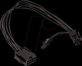 ZUAD-894 Kolink 4+4-pin CPU to 6+2-pin PCIe adapter, black