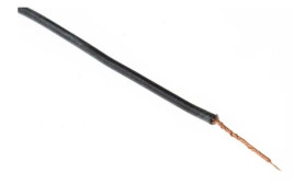 Przewód montażowy 0,52mm² Czarny RS PRO Guma silikonowa 20 AWG 600 V dł. 100m 270/0.05 mm UL3512