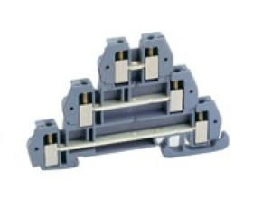 Złączka 3 piętrowa 2,5mm2 szara /euro ZUG/ 43504