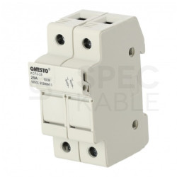 Podstawa bezpiecznikowa 25A 2-biegunowa 2P (1000V DC) 2-modułowa na wkładki 10x38mm ONESTO