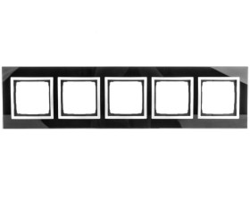 Simon 54 Nature Ramka pięciokrotna szkło KSIĘŻYCOWA LAWA DRN5/74