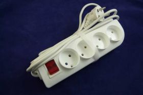 PS-4xGN+WYŁ. 3,0mb PRZEDŁUŻACZ BEZ UZIE