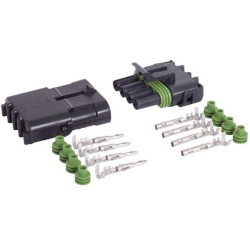 WeatherPack Sealed Waterproof Connector Set - Plug + Socket