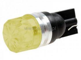 Żarówka samoch. LED 12V T10; 0.5W; 12mm; Żółta