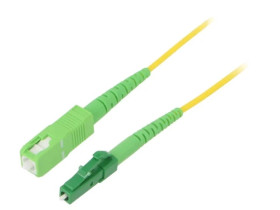 FPSLS05 Patch cord światłowodowy OS2 LC/APC,SC/APC 5m LSZH żółty