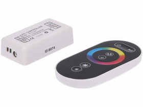 Sterownik LED RGB 3x4A touch RF czarny 12-24V Prescot