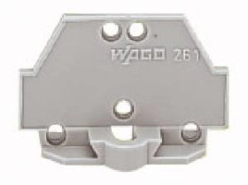 Ścianka końcowa z mocowaniem śrubowym szara 261-410 /50szt./