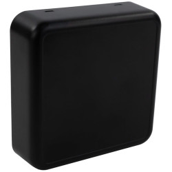 CamdenBoss CBRS01SBK Room Sensor Enclosure, Size 1, Solid, Black, 86x86x25.5mm