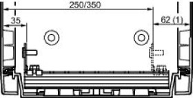 Zestaw 4 szt. suwaków z kątownikami z regulacją płyty montażowej w PLA D320mm NSYDPLA4