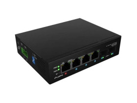 Switch lanberg light industrial poe 1xbt 3xat 2xsfp din niezarządzalny gigabit ethernet ILGE-4P-2S-90