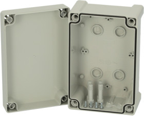 PC enclosure, (L x W x H) 90 x 122 x 187 mm, light gray (RAL 7035), IP65, 5824000