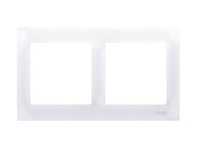 SIMON 54 Ramka 2 podwójna biała uniwersalna do puszek karton-gips IP20/IP44 DRK2/11 KONTAKT SIMON