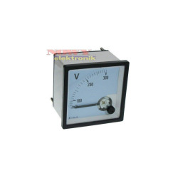 Miernik woltomierz 300VAC analog Kwadratowy duży