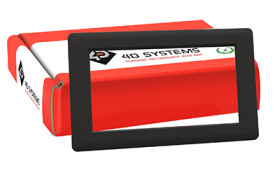 Osłona ekranu do Wyświetlacz uLCD 198 x 128 x 8.5mm gen4-BEZEL-70B 4D Systems