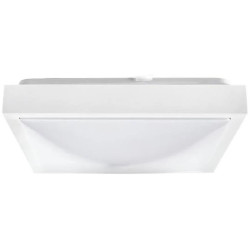 Lampa plafon PLATO-K-W 2 x E27 300x300 kwadrat ramka biała matowa PMA