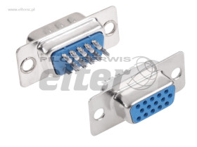 Złącze D-SUB 15PIN żeńskie SVGA