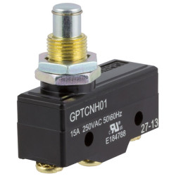 ZF GPTCNH01 Microswitch SPDT 15A 250V AC Threaded Button Screw