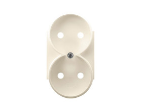 ARIA Pokrywa gniazda podwójnego do ramki ecru PGP-2UR/27 OSPEL