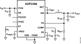 20 V, 6 A, Synchronous Step-Down DC-to-DC Regulator