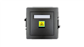 Deco Mechanizm Gniazda Światłowodowego/Optycznego Pojedynczego Grafitowy...