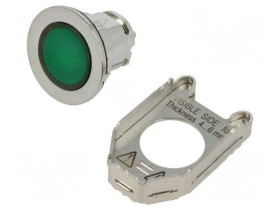 ZB4FW333 Przełącznik przyciskany 30mm Poz.stab 1 zielony IP66 Ø30,5mm