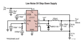 Low Noise Step-Down Switching Regulator