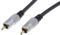 KAB05AUEX.18 Kabel cinchx1 [RCA] - cinchx1 [RCA] pojedynczy! długość 1.8m złocony - seria Exclusive