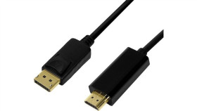 Kabel Displayport 1.2 Displayport Wtyk,Hdmi Wtyk /3M/ Czarny Cv0128