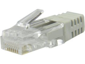 Osłonka wewnętrzna wtyku RJ45 szara WORECZEK 100szt.