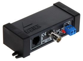 Aktywny nadajnik do przesyłania sygnału wideo + zasilanie po skrętce, AHD, HD-CVI, HD-TVI, CVBS, 4K UHD TRN-1/400A