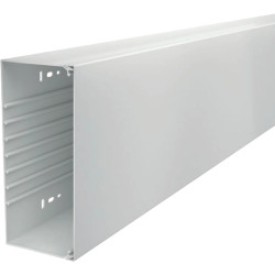 Cable duct, (L x W x H) 2000 x 230 x 100 mm, PVC, light gray, 6027253, 1 piece with 2 meters