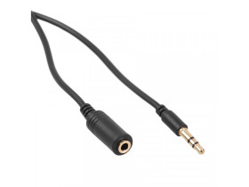 Przewód Jack 3.5mm Maclean, wtyk-gniazdo, 5m, czarny, MCTV-821