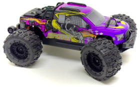 Absima Mini AMT Magic liliowy Bezszczotkowy 1:16 Model samochodu RC Elektryczny Monstertruck Napęd na wszystkie koła RtR