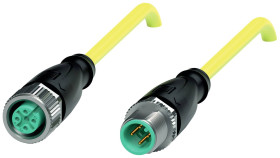Pepperl+Fuchs 456578 Złącze konfekcjonowane czujnika/aktuatora V1-G-YE5M-PVC-U-V1-G, piny: 4, 4, 5 m, 1 szt.
