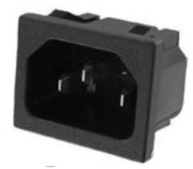 GNIAZDO ZASILANIA IEC DO PCB (ZATRZASK) (ZLAC IEC8083)