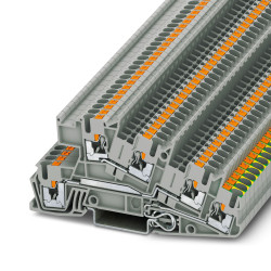 Listwa zaciskowa uziemienia 12 AWG żyły: 5 Szary Wciskane Phoenix Contact