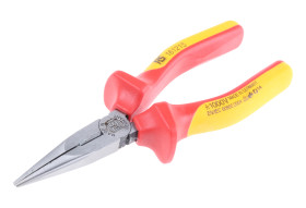 Szczypce płaskie długie Szczypce z długimi końcówkami RS PRO długość całkowita: 160 mm Stal VDE