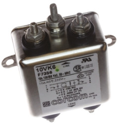 Filtr RFI 10A 1-fazowy 250 V AC 50/60Hz TE Connectivity Montaż kołnierzowy
