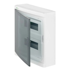 Rozdzielnica modułowa Elegant 2x12 natynkowa IP40 N+PE drzwi przezroczyste 2425-01
