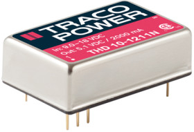 DC converter, 18-75 VDC, 8.9 W, 1 output, 3.3 VDC, 86 % efficiency, THD 10-4810WIN