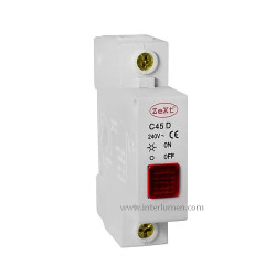 Wskaźnik napięcia 230V 1x czerwony Zext