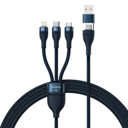 Baseus Flash Series II kabel USB Typ C / USB Typ A - USB Typ C / Lightning / micro USB 100 W 1,2 m n