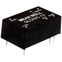 Mean Well DLC03B-15 DLC series DC/DC converter 3W 2 outputs 1500V I/O insulation