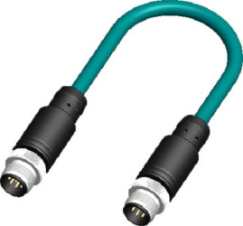 Kabel do siłownika/czujnika ze złączem Złącze M12 liczba rdzeni 8 długość 2m Rodzaj A Męskie Złącze B Złącze M12