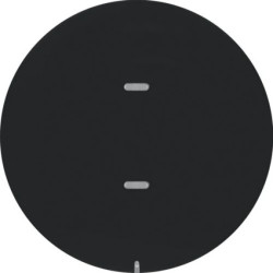 KNX e/s R.x/Serie 1930 Przycisk 1-kr z diod. LED RGB i czuj. temp., czarny, poł. 80161865