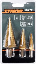 Wiertła stopniowe 4-32mm