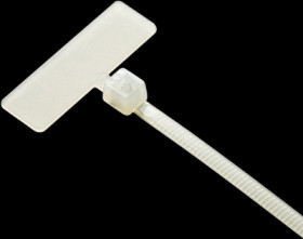 Cable tie, PA, (L x W) 110 x 2.5 mm, bundle-Ø 20 mm, natural, 85 °C, BYB-5-12H2032