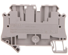 Złączka szynowa rozłączalna 4-przewodowa 4mm2 szara UT 4-QUATTRO-TG 3064027 /50szt./