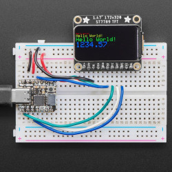 Adafruit 1.47&quot; 320x172 Rounded IPS Display